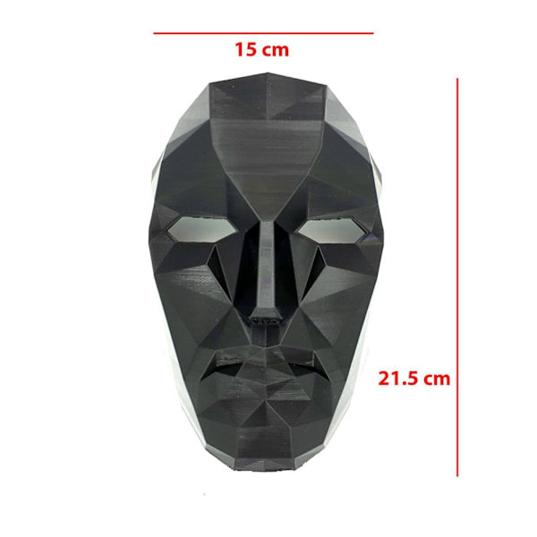 Squid Game Front Man Boss cosplay Halloween-maske W Svart