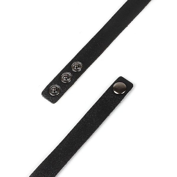 Kvinder Piger Gotisk Punk Choker Hjerte Vedhæng Kunstlæder Halskæde Spænde Kravebenskæde