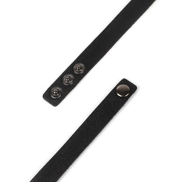 Kvinner Jenter Gotisk Punk Choker Hjerteanheng Imitert Skinn Halskjede Spenne Kragebenslenke