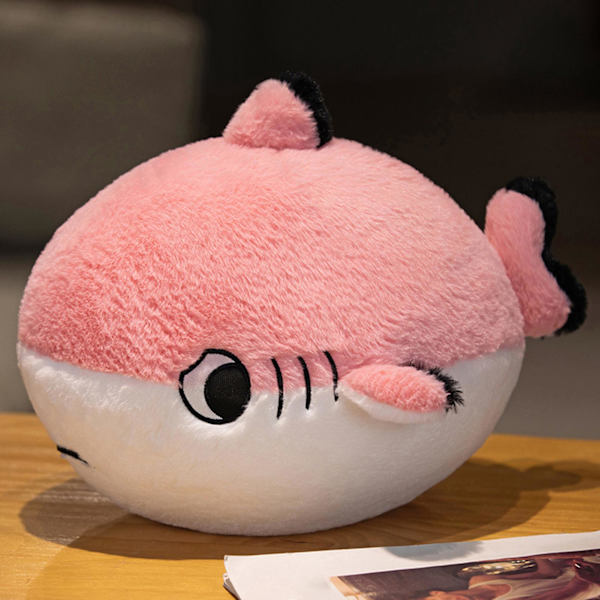 Kawaii Hai Pehmolelut Luova Söpö Simulaatio Täytetty Lelu Vauvan Halaus Pehmolelu Blue 25cm
