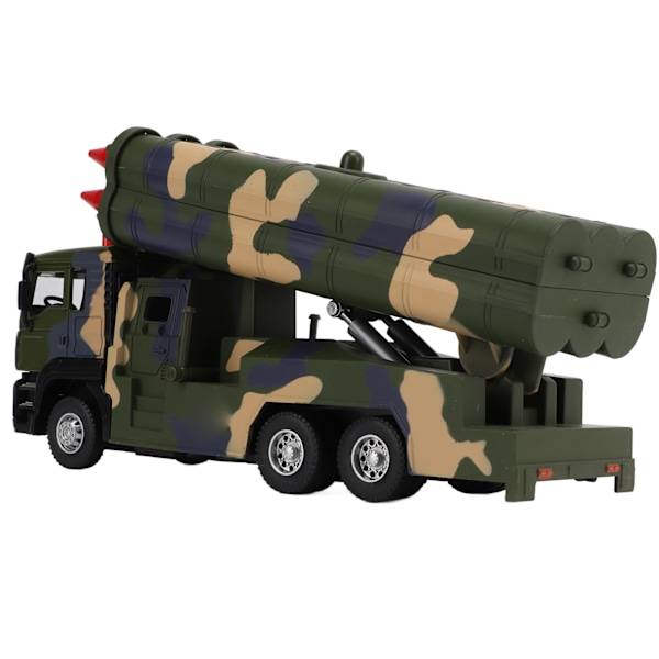 1/50 Militært Missilkøretøj Model Legering Træk Tilbage Raketbil Legetøj med Lyd og Lys til Børn 0.7