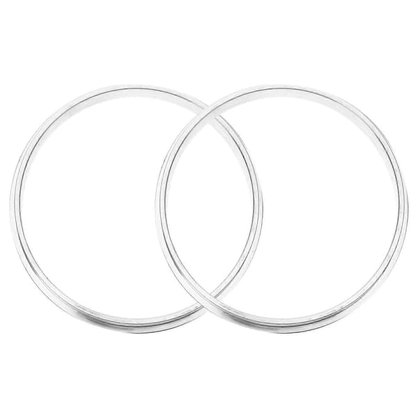 Forseglingsring Forseglingsmaskine Pakning Forsegling Mælk Te Forsegler Tilbehør 9.20X9.20X0.80CM 2-pak Silver 9.20X9.20X0.80CM