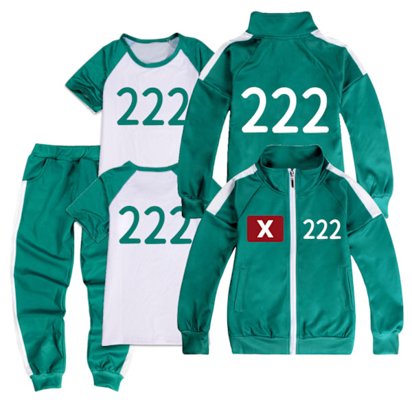 Squid Game, sportkläder, komplett set med rep 1 1 170