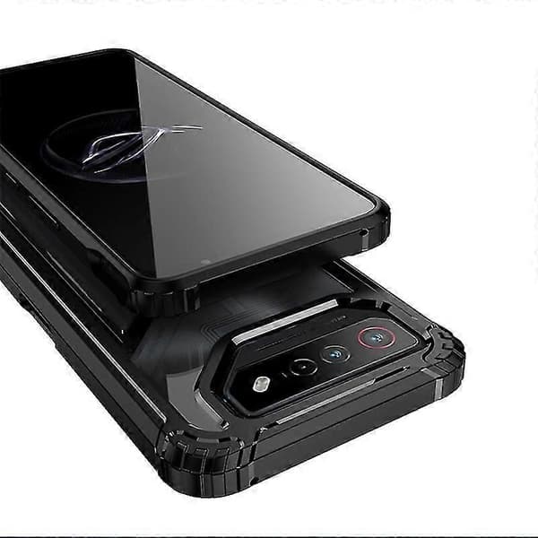 PC+TPU Etui med Holder til Asus Rog Phone 7 / 7 Ultimate Black