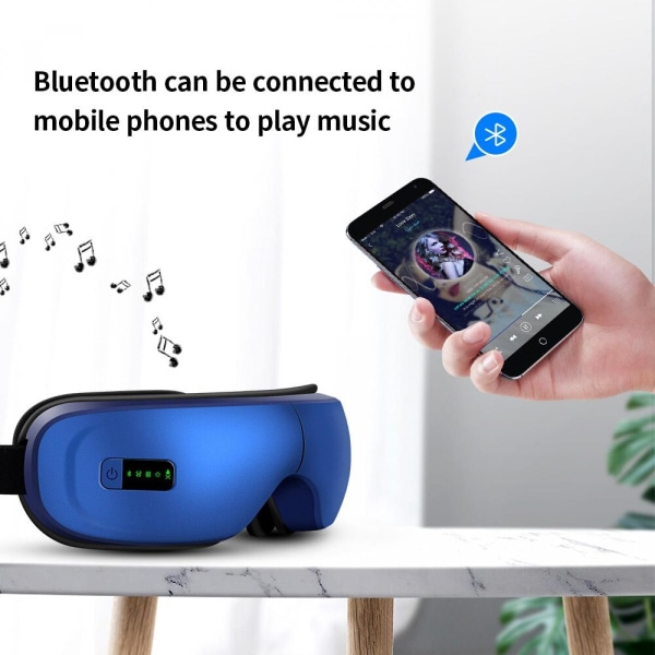 Elektrisk Bluetooth uppladdningsbar ögonbehandling Massageapparat Musik Ögonmassage Spa Lufttrycksreducerare Ögonbelastning |