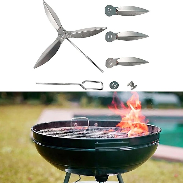 22-1/2-tuumainen One-Touch -puhdistusjärjestelmäsarja Weber-grilliin 90992 3618 7443 307443 307408 90719 Hiiligrillin varaosat