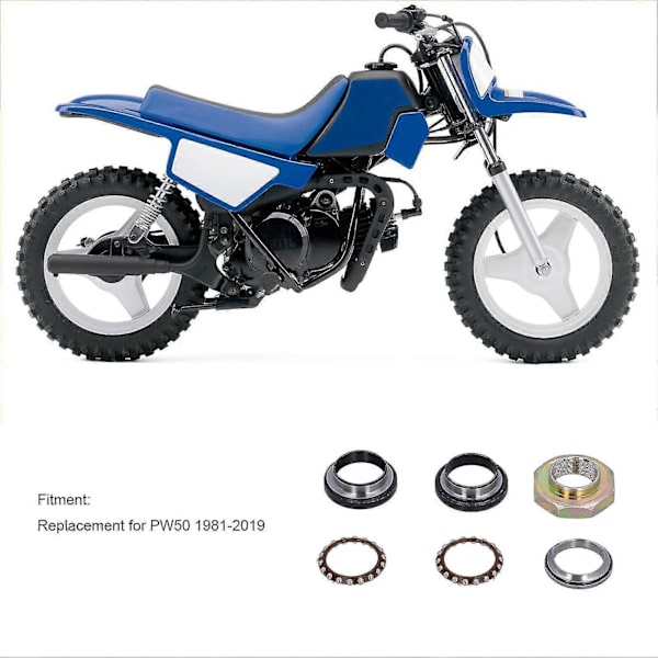 PW50 Styrestanglager Kit - 1981 til 2019 Erstatningstilbehør