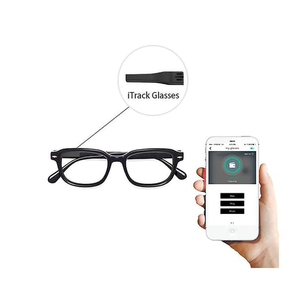 Ny Brillelokalisator Bluetooth GPS-tracker for å Finne Briller Smartphone App Brillefinner