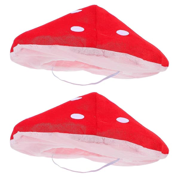 2 stk. Sopphatter for barn til kostymefest, morsom dekorhat Red 40.00X40.00X5.00CM