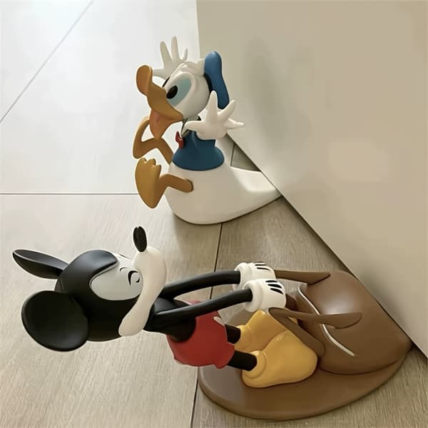 Officiel Mickey Mouse dørstopper, klassisk design med base Donald Duck