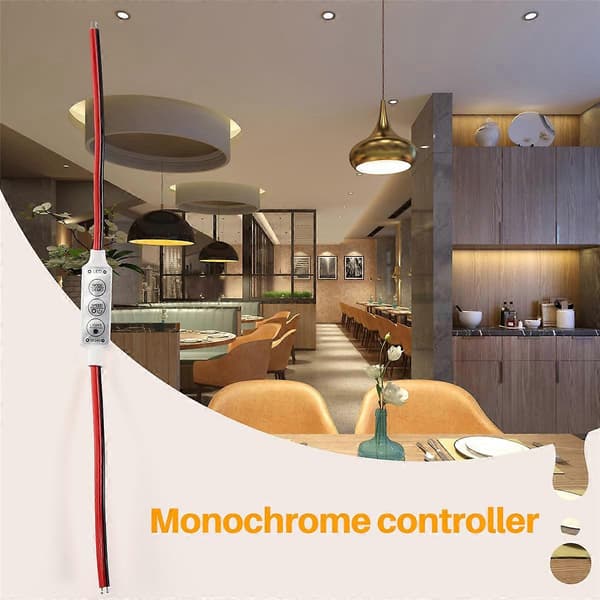 LED Dimmer 12A 12V-24V for LED Strips Monokrom Kontroller white