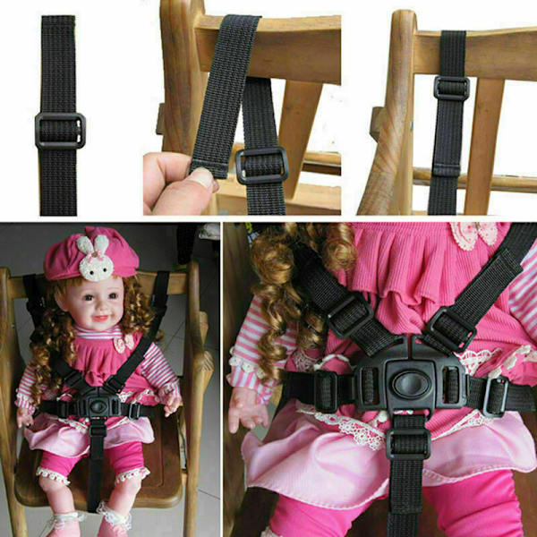 Baby Kid 5-punktssele Klapvogne Baby Højstole Pra