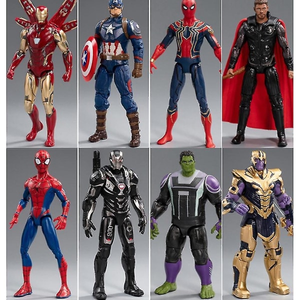 Zd Marvel The Avengers Marvel Legends Iron Man Spider Man Thor Hulk Thanos War Machine Artikulation Action Figur Leksaker för barn Thor