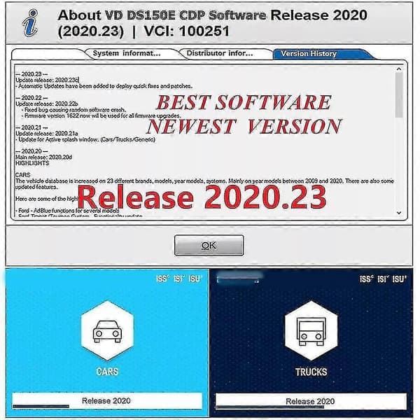 2023 Seneste Softwareversion 2021.11 /2020.23 med NY Keygen 21 sprog til delphis nye vci vd f