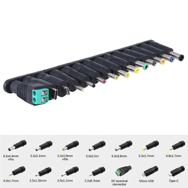 USB 5V til DC5.5x2.1mm 14 Adaptere Ladekabel Med Strømbryter USB til 5V