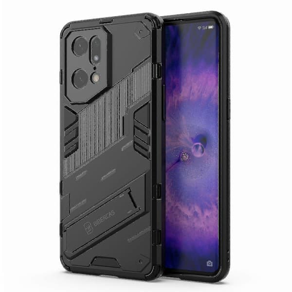 Oppo Find X5 Pro Hybriddeksel - Støtte og Støtsikkert Black