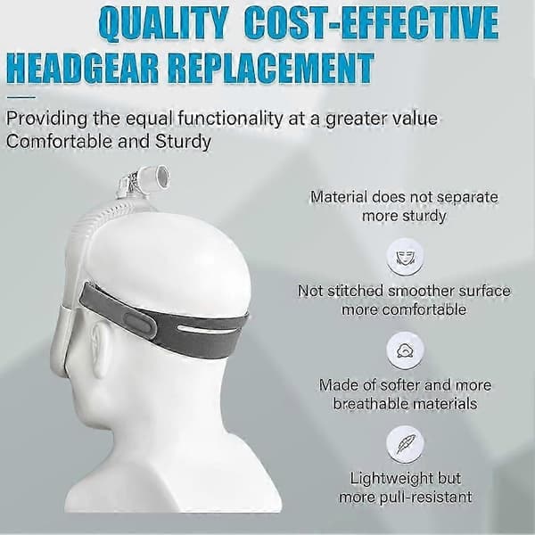 2-pakning erstatningshodeplaggstropp for N30i/p30i Cpap nesemaske erstatningsdel, justerbar stropp