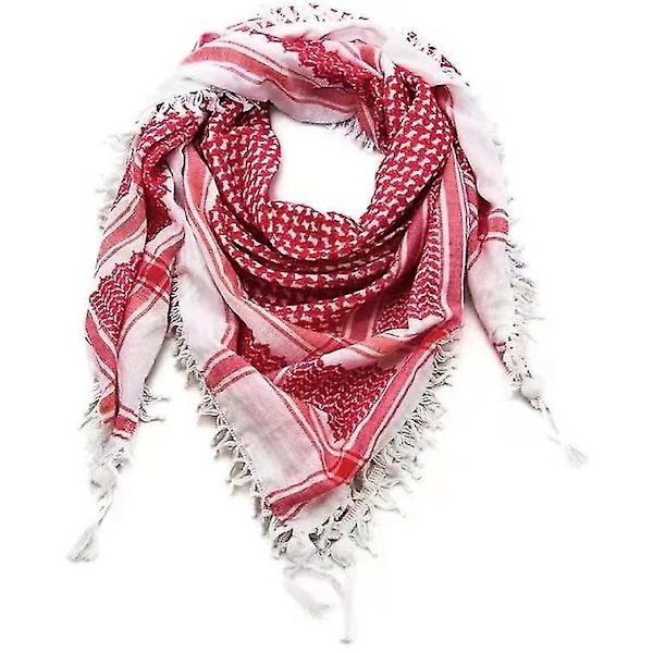 Palæstina tørklæde Arafat Hatta bredt med kvaster Shemagh Keffiyeh Arabiske Unisex Tørklæder MED Goft taske