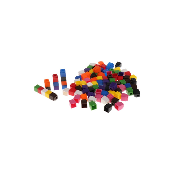 200XEARLYEducationMultilänkRäknekuberSnäppblockManipulativ4Färg Colourful