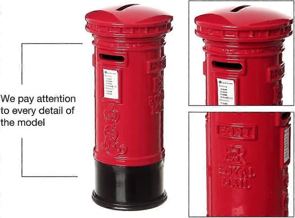 England Postkasse Modell Dekor Stat Hjem Skrivebordsdekorasjon (Postkasse)