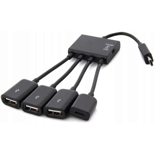 HUB 3x USB 1x MicroUSB Tablet PC ANDROID OTG Mus, JL706