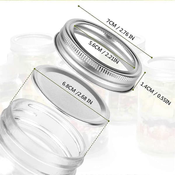 20 st Burk Lock & Ring Set för Vanlig, för Ball Kerr Burkar (70MM)