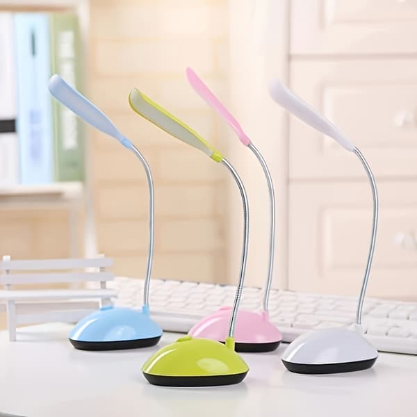 Energibesparende Mini Bordlampe, Foldbar LED Natlampe Blue 1pc