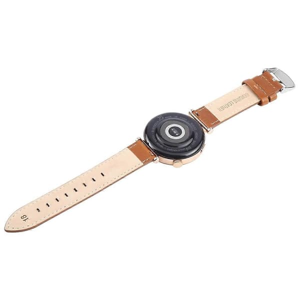 Til Garmin Lily 2 Active/Lily 2 Håndledsrem 14mm Toplag Ko Læder Urrem Multicolor Brown