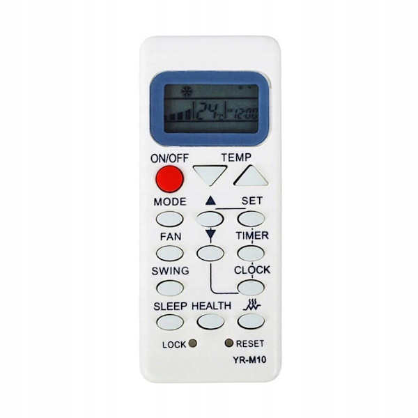 Ersättningsfjärrkontroll Universal Kompatibel med Haier YR-M10 YR-M02 YR-M05 YR-M07 YR-M09 YL-M10