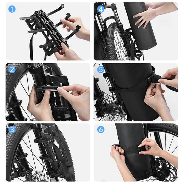 NEWBOLER 2 st Bärbara Vattentäta Cykelgaffelväska Fästen