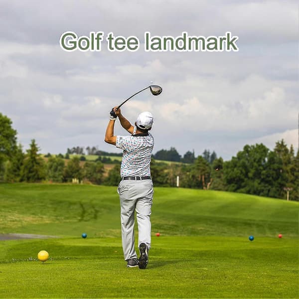 Golf Gränsmarkering Kraftig Rostfri Indeformerbar Golf Gränsmarkering Tee Markering För Utomhusbruk Golden