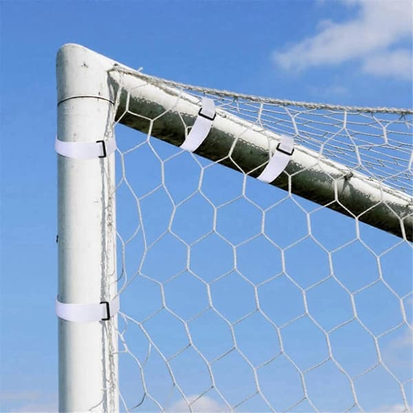 30 stk. Målnetstropper Fodboldmålnet Fastgørelsesstropper Fodboldmålnetstropper White