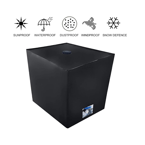 Vattentankskydd, Skydd för 1000 L IBC-tank, Anti-damm Anti-UV Anti-Regn (116 x 100 x 120 cm)