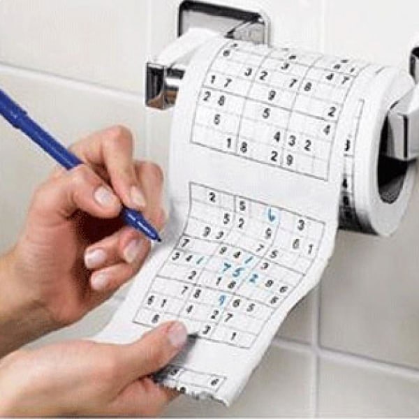 Toalettpapper Sudoku galler PQ toalettpapper