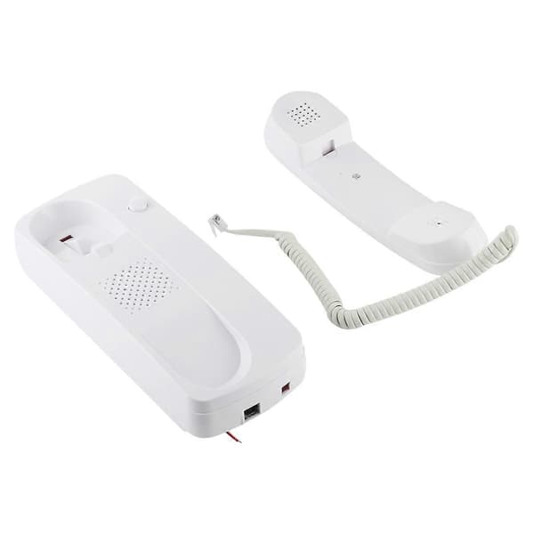 109DC Tvåvägs Högupplöst Trådbunden Intercom Dörrtelefon (Vit) White