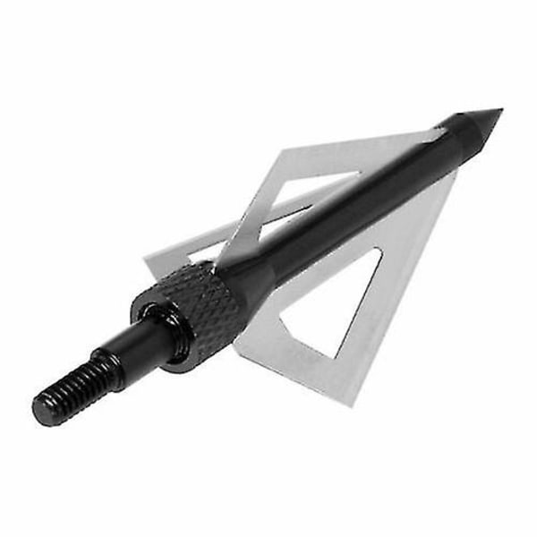 12st 100 korn Broadheads 3 Blad Pilhuvuden Jakt Broadhead Med Case Box Utomhus black