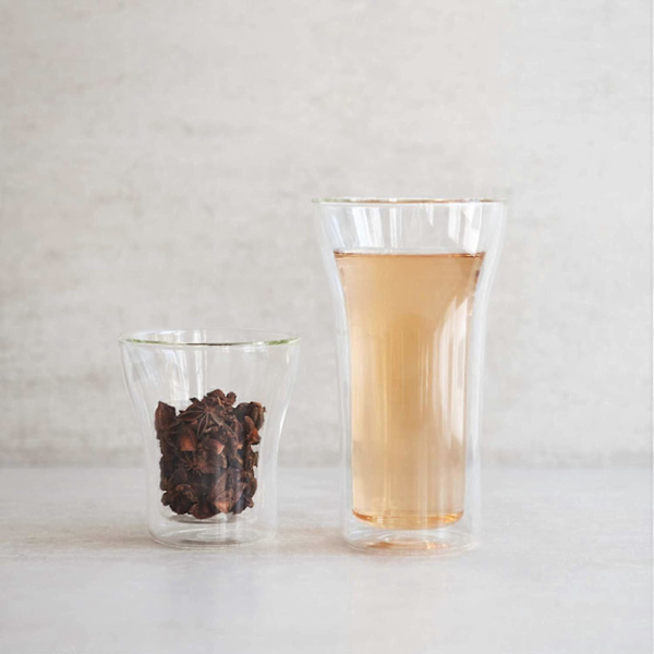 Dubbelväggiga Isolerade Glas Dricksglas 2-Delars Set 399 ml Kapacitet