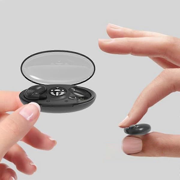 Usynlig Søvn Trådløs Øretelefon Bluetooth 5.3 Hodetelefoner Skjulte Ørepropper Black One Size