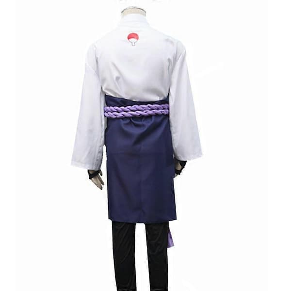 Naruto Uchiha Sasuke cosplay Halloween anime performance kostym Zipper style S