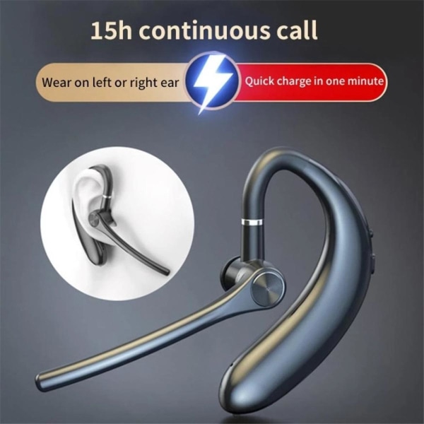 S209 Long Standby Trådlöst Bluetooth Headset Öronkrok Headset Business Stereo Headset Handsfree Spelare Ring Sport Headset