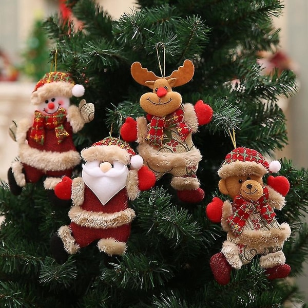 Jultomtedockor God Julpynt till hemmet Julgranshängsmycke Jul Navidad Nyårspresent Noel Natal Style E