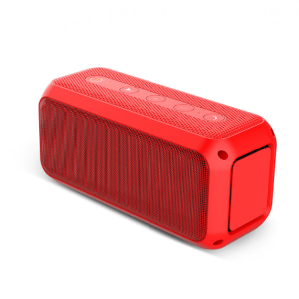30W bärbar Bluetooth högtalare, vattentät högtalare, stereo, förbättrad bas, två (=60W) utomhushögtalare (röd)