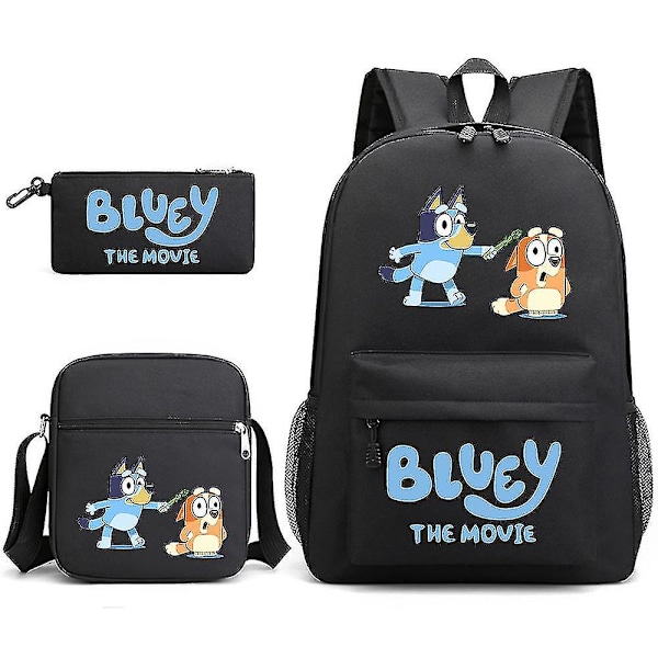 Bluey Kolmen osan koululaukku