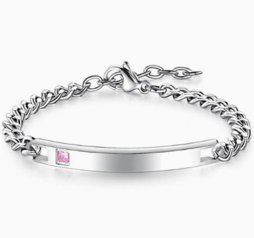 Elegant Komfortabelt Pararmbånd pink