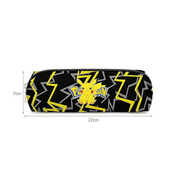 Pokémon Ryggsäck Skolväska Skolpresent Anime Mönster Ryggsäck Pikachu Tredelat Set