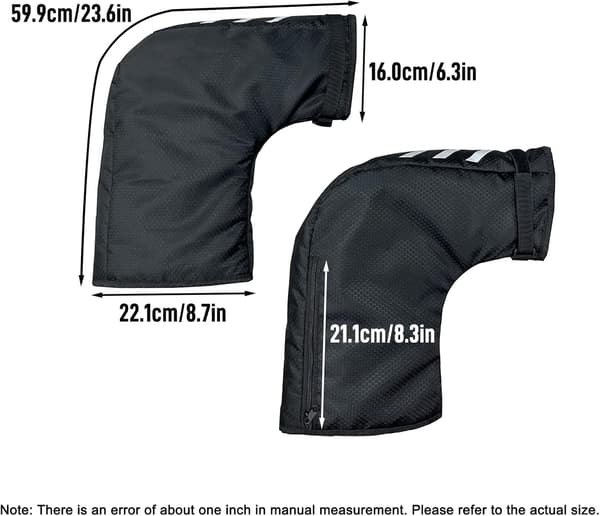 {YM}Bike Handlebar Mittens Waterproof Bicycle Handlebar Warmer Extreme Cold