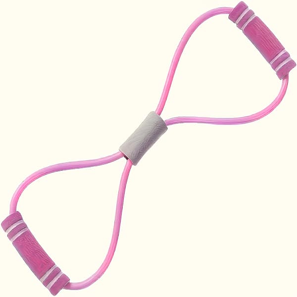 8-Formad Motståndsband, Yogautrustning för Träning Pink