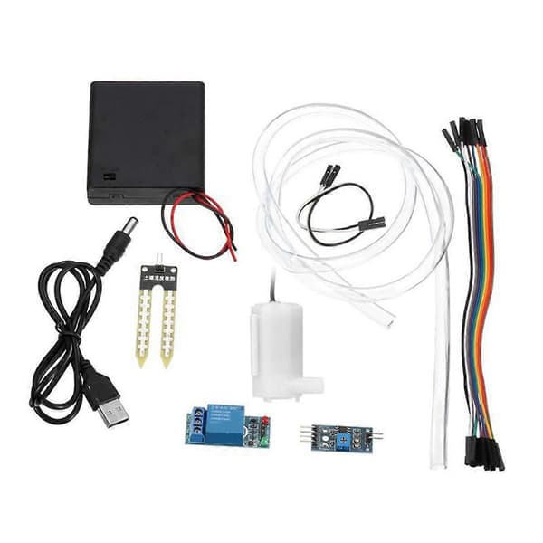 1Set Automatisk Bevattning DIY Kit Vattenpump Jordfuktighetsdetektering As Shown