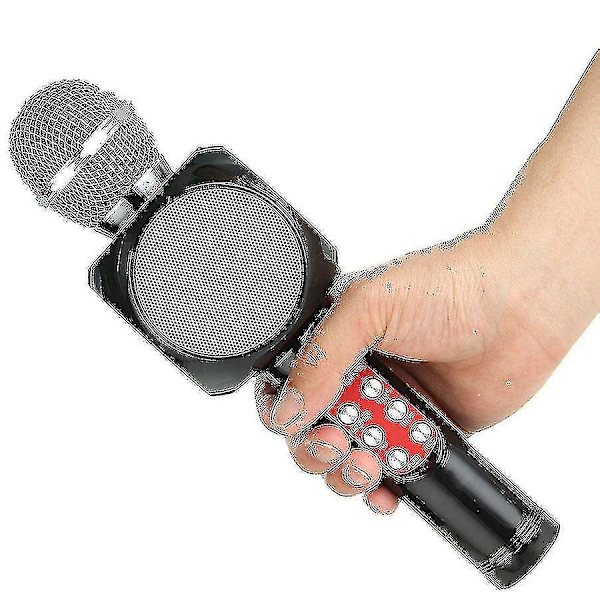 Professionell Bluetooth Trådlös Mikrofon Högtalare Handhållen Mikrofon Karaoke Mic Musikspelare