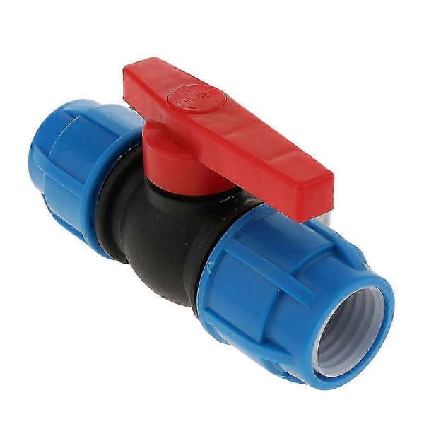 Slange Kuglehane Konnektor, 20 mm Plastik Lige Rør Adapter Fitting 32mm Plastic Core